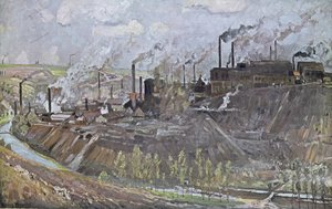 Forges and steelworks at Freiberg, Saxony